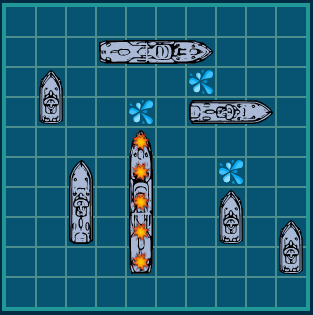 Battleship board game